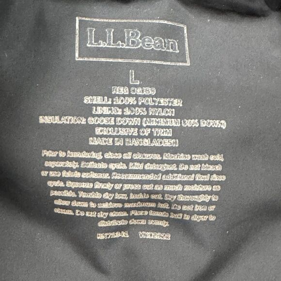 LL Bean Goose Down Quilted Parka Women’s L Brown Puffer Long Jacket Winter READ - Picture 6 of 8